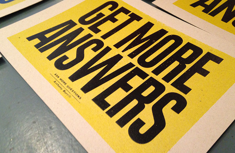 Anthony Burrill x People of Print at KK Outlet