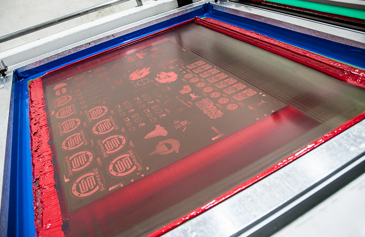Stickerobot vinyl sticker screen printing