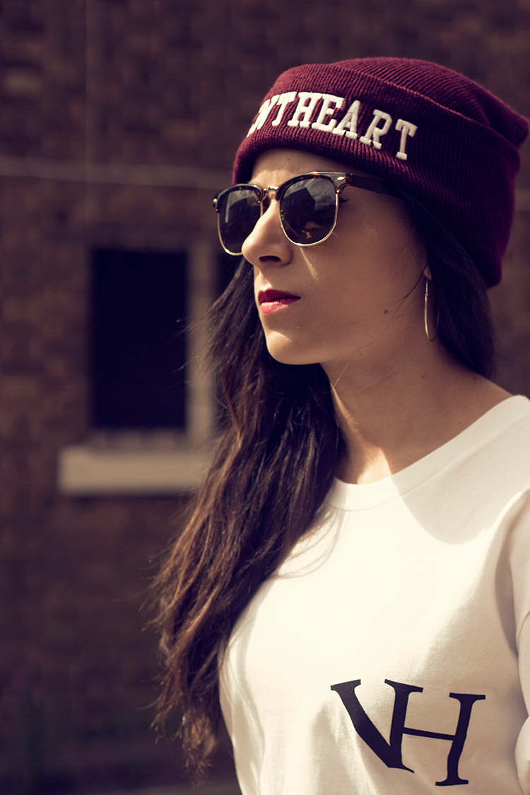 Violent Heart | People of Print feature at hevy 2014 - Alt girl in red beanie