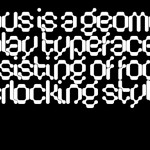 Serous :: An interlocking display typeface by Formist