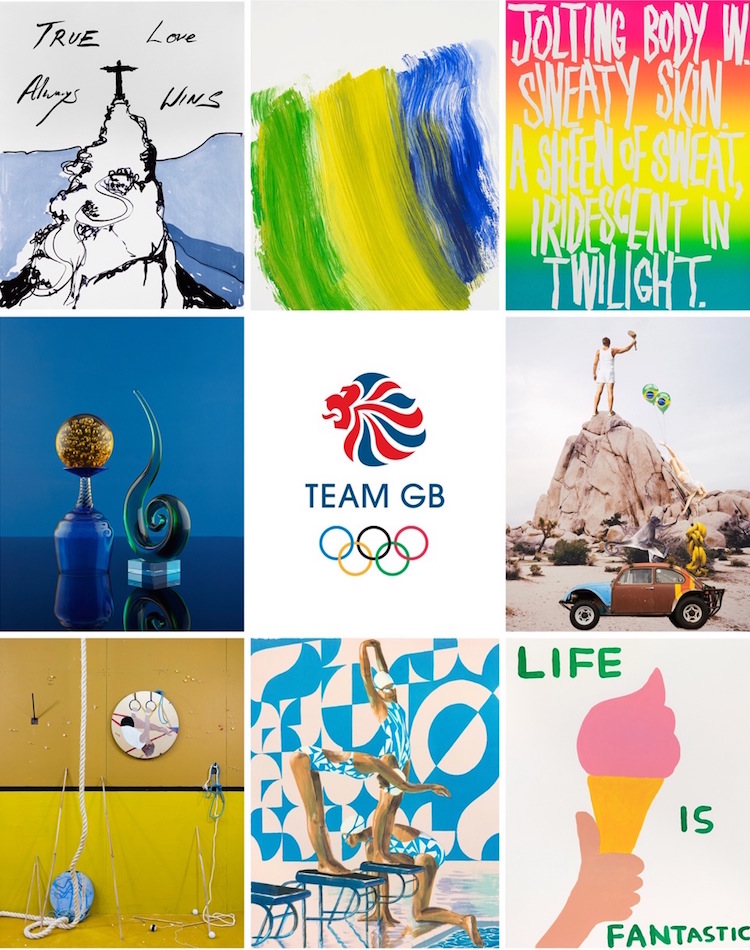 Team GB 19 Olympics Rio 2016 Sports Union Jack Poster British Olympic Picture